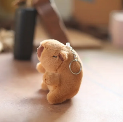 Capybara Plush Keychain Cute Creatuve Fluffty Animals Keychains