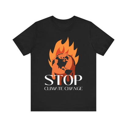 Stop Climate Change Short Sleeve Tshirt - DUGO