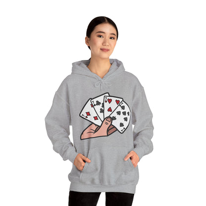 Poker Hooded Sweatshirt Fashion - DUGO