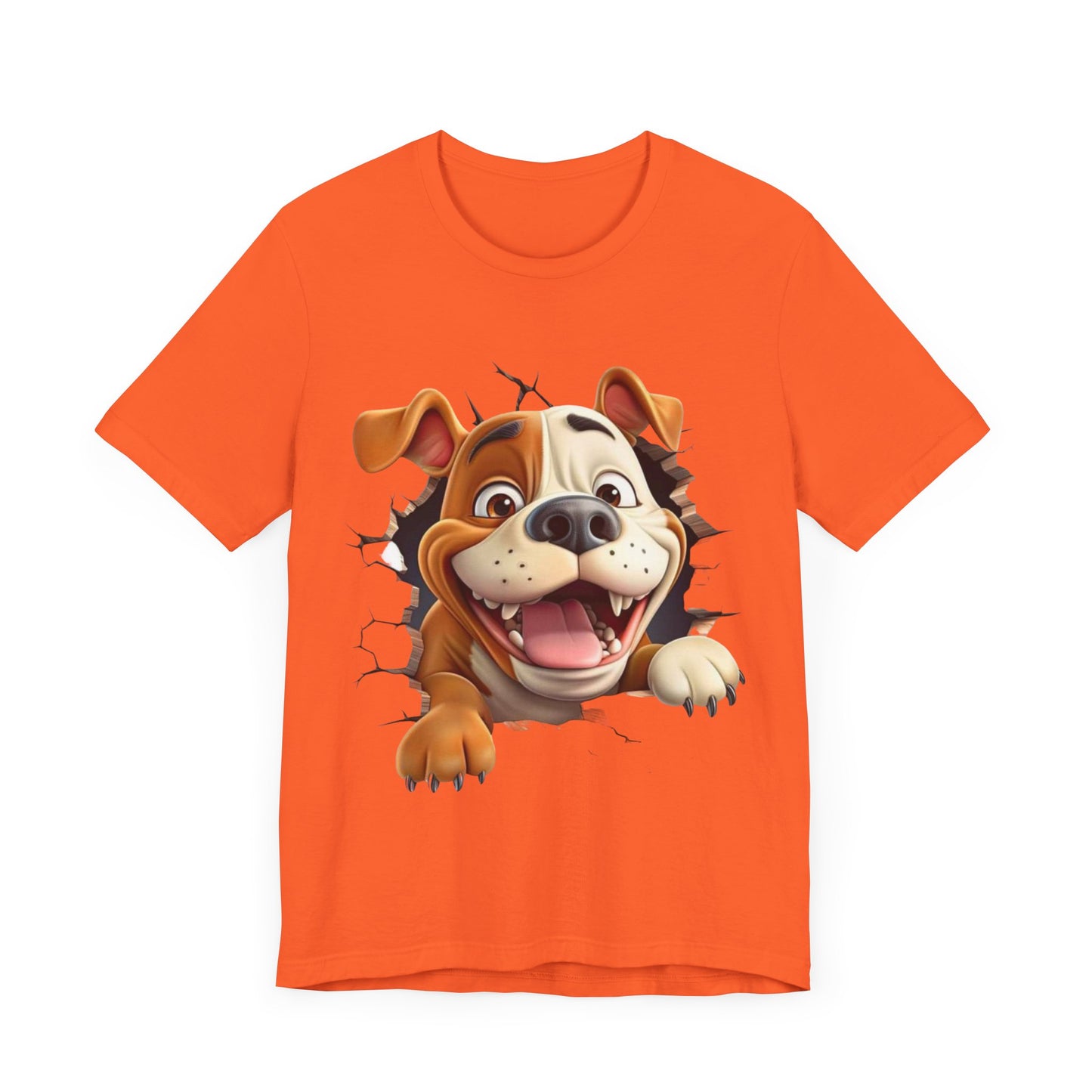 Cute Funny Dog Coming Out Of A Hole Tshirt