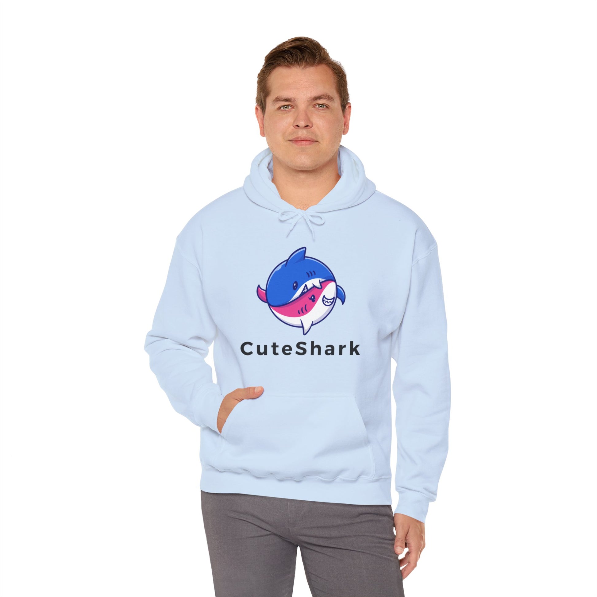 Cute Shark Hooded Sweatshirt - DUGO