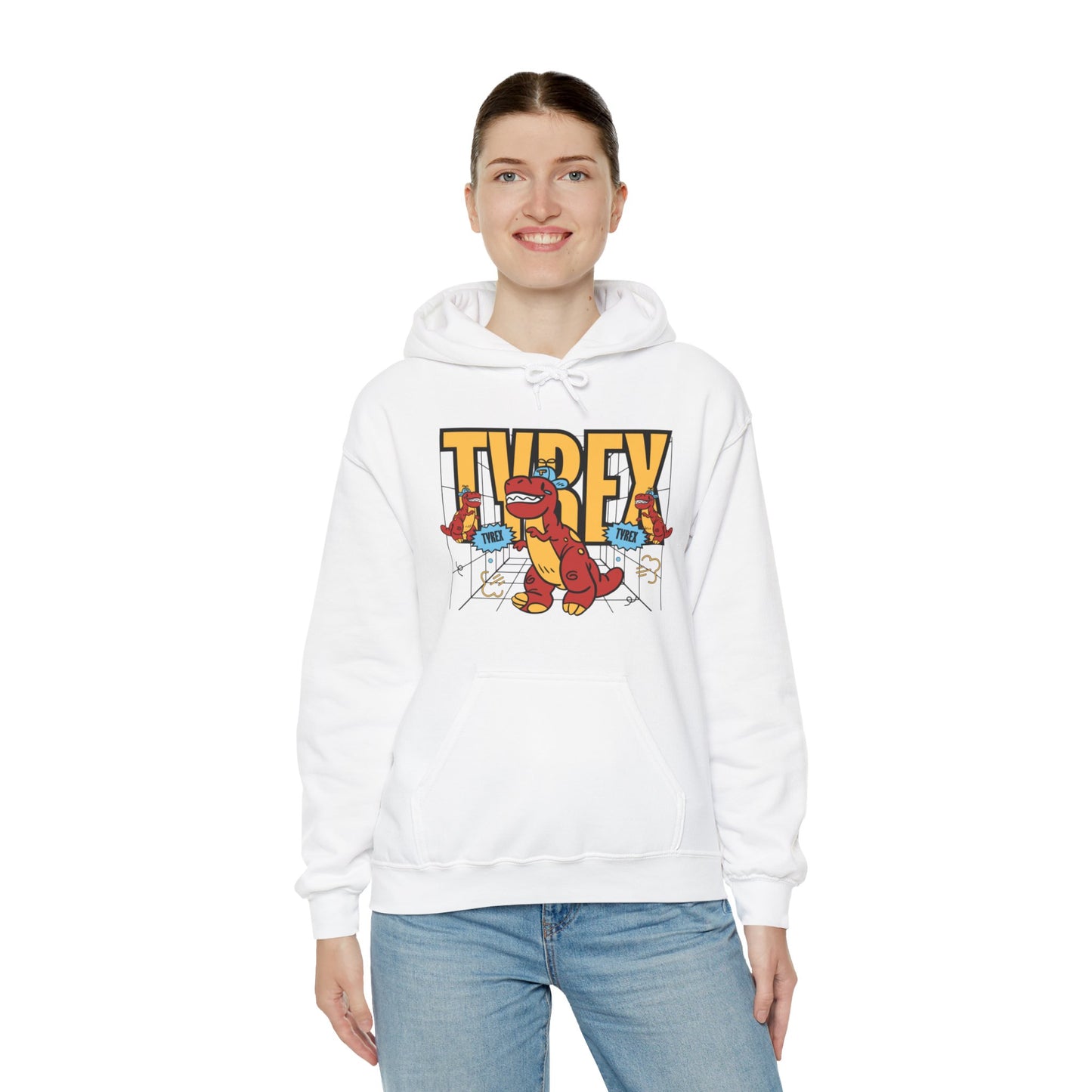 Tyrex Funny Hooded Sweatshirt - DUGO