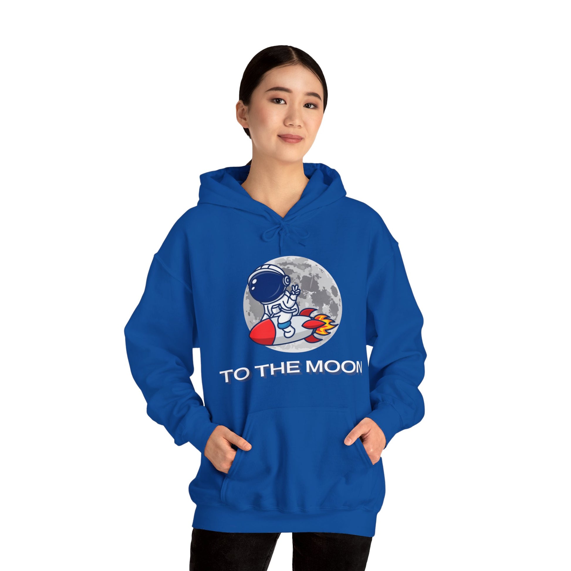 To The Moon Hooded Sweatshirt - DUGO