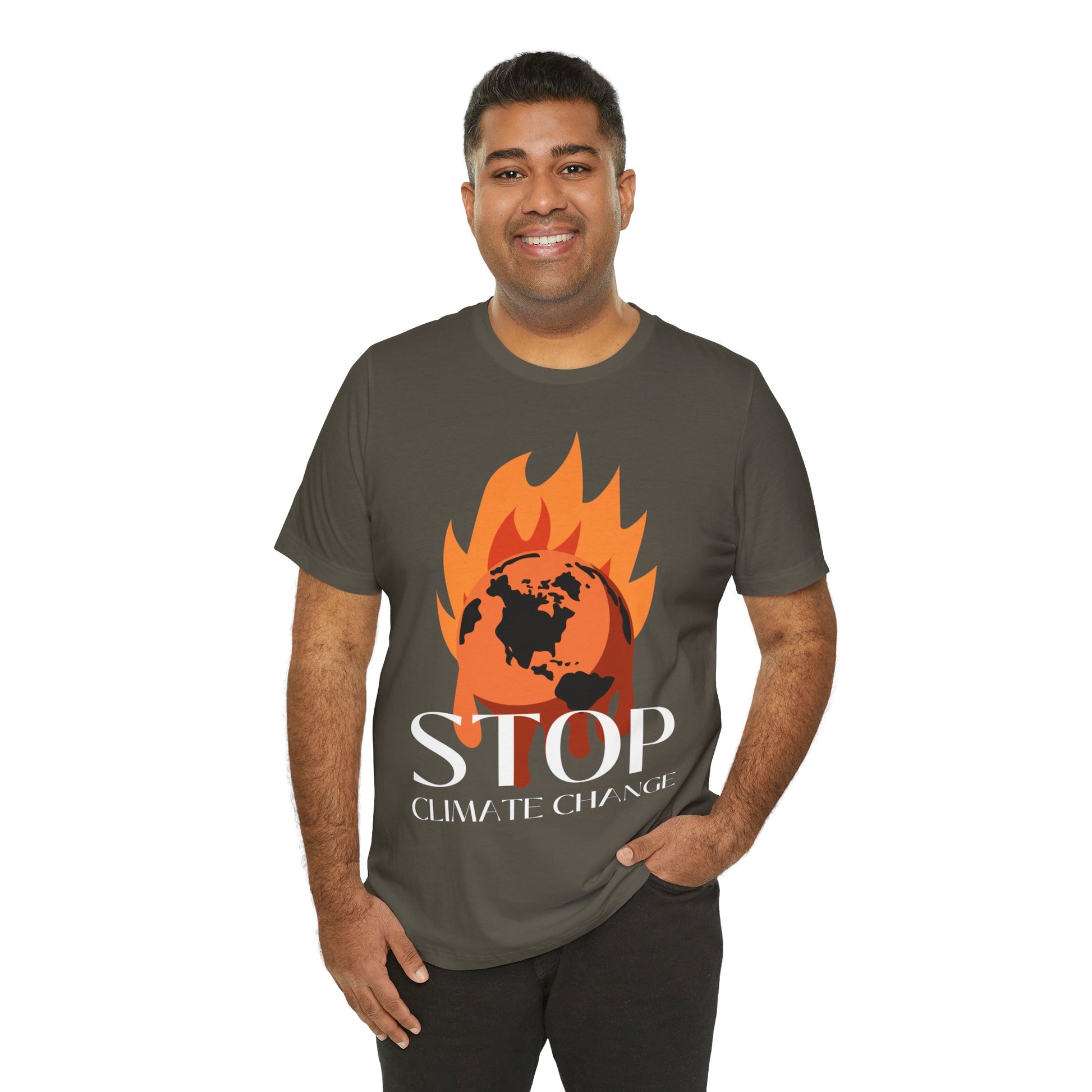 Stop Climate Change Short Sleeve Tshirt - DUGO