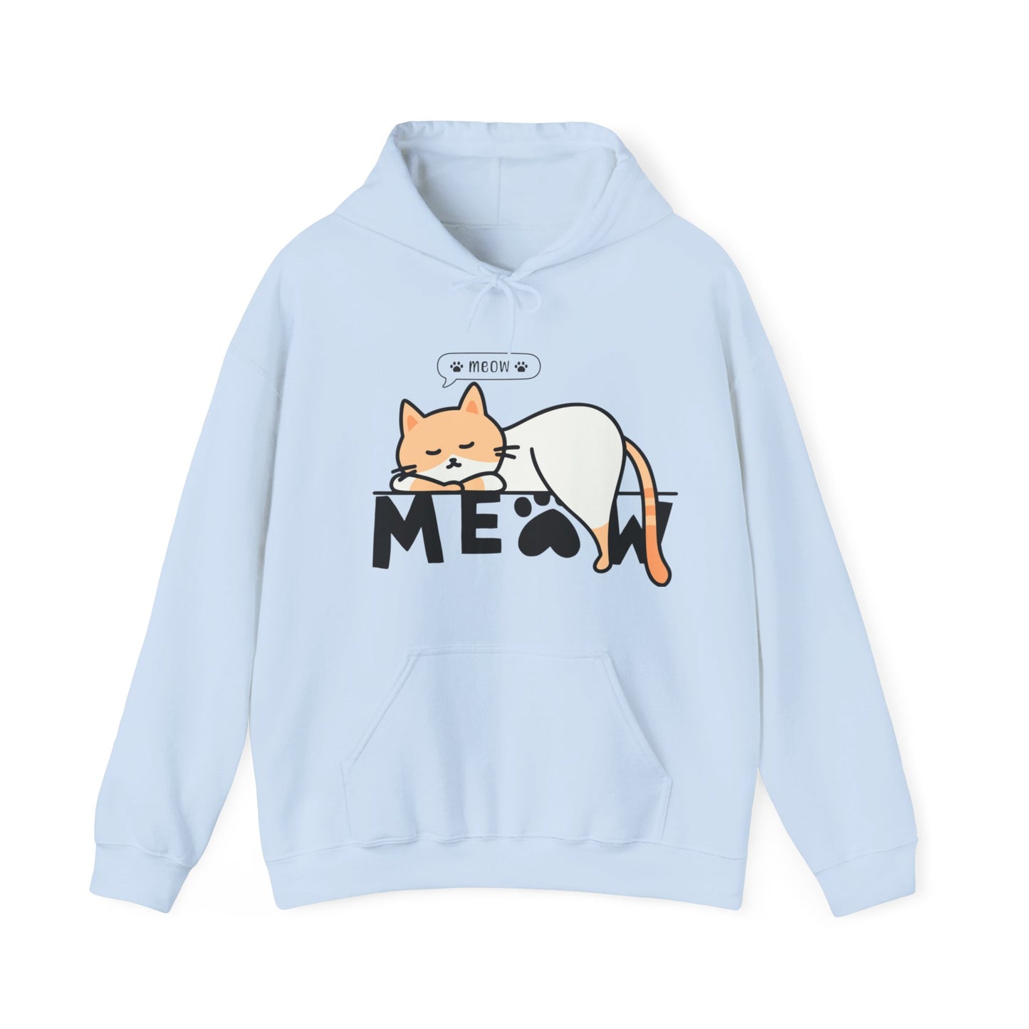 Meow Meow Hooded Sweatshirt - DUGO