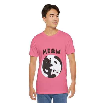 Meow Cat Short Sleeve Tshirt Fashion - DUGO