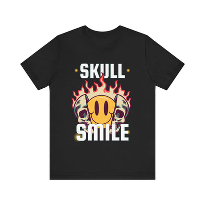 Skull Smile Short Sleeve Tshirt - DUGO