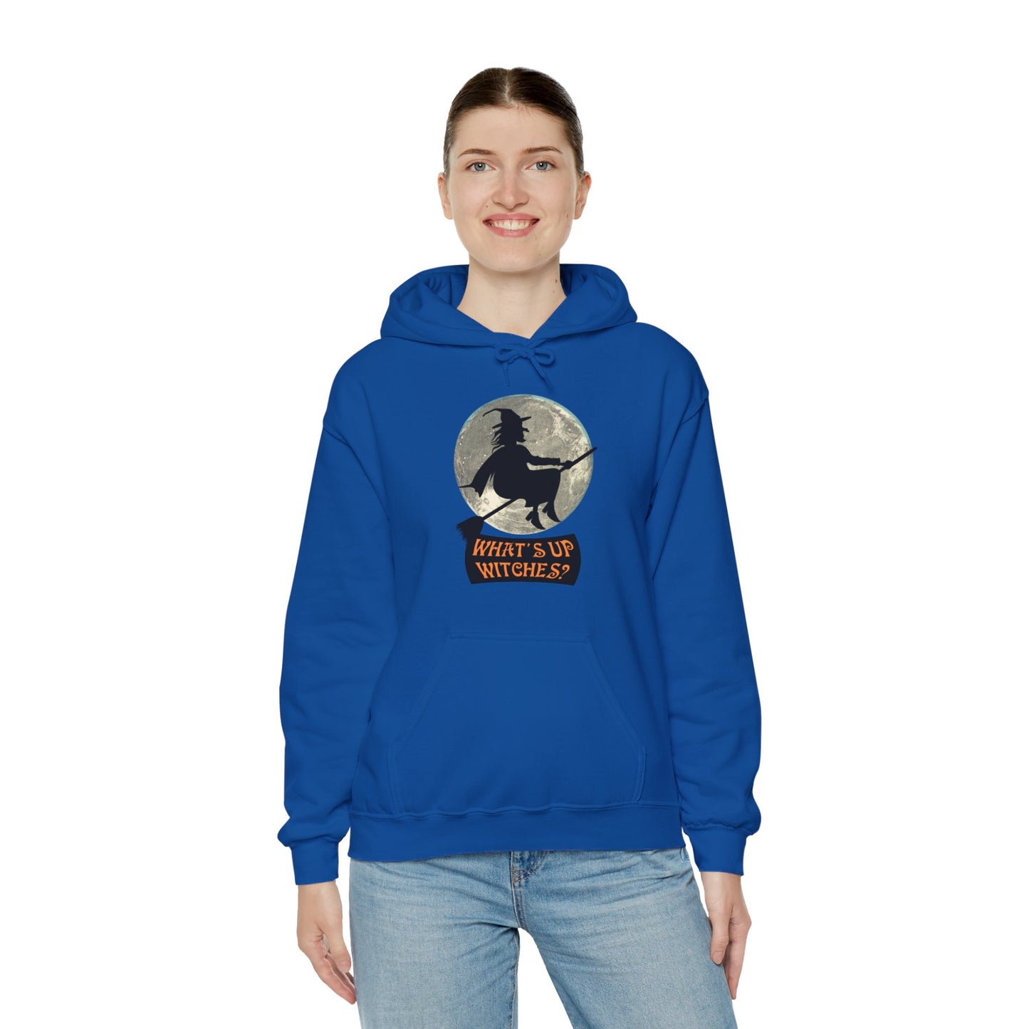 What Up Witches Hooded Sweatshirt - DUGO