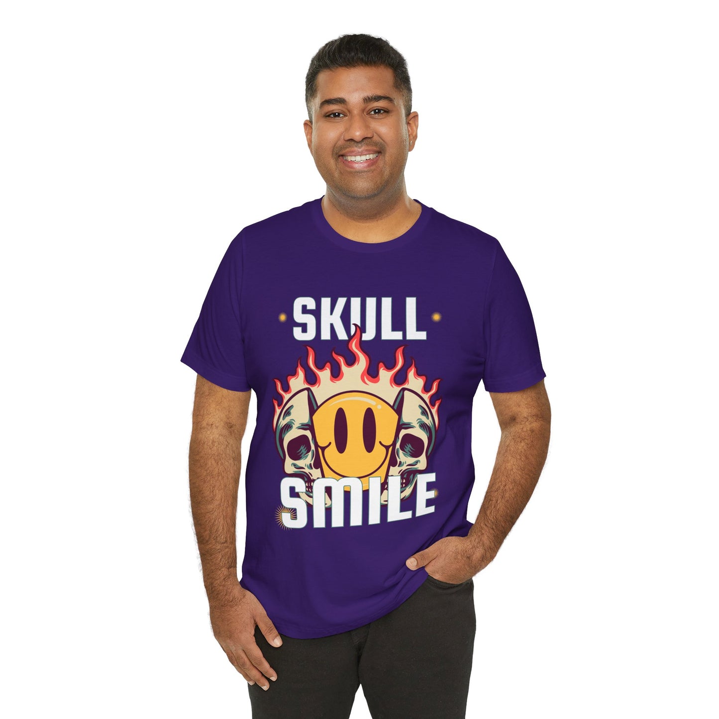 Skull Smile Short Sleeve Tshirt - DUGO