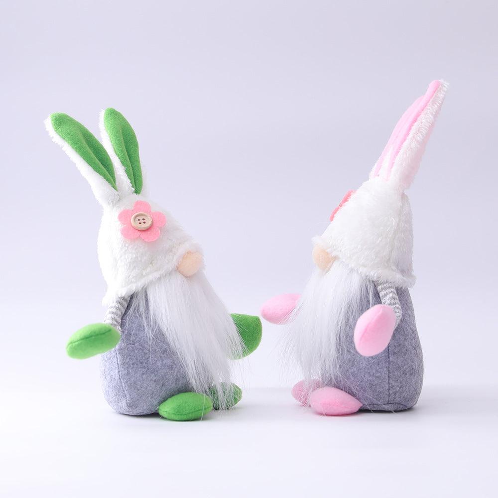 Easter Bunny Flower Dwarf Doll Elf Doll Ornaments Home Decoration Products