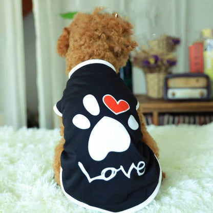 Pet Bichon Teddy Dog Spring Summer Love Vest