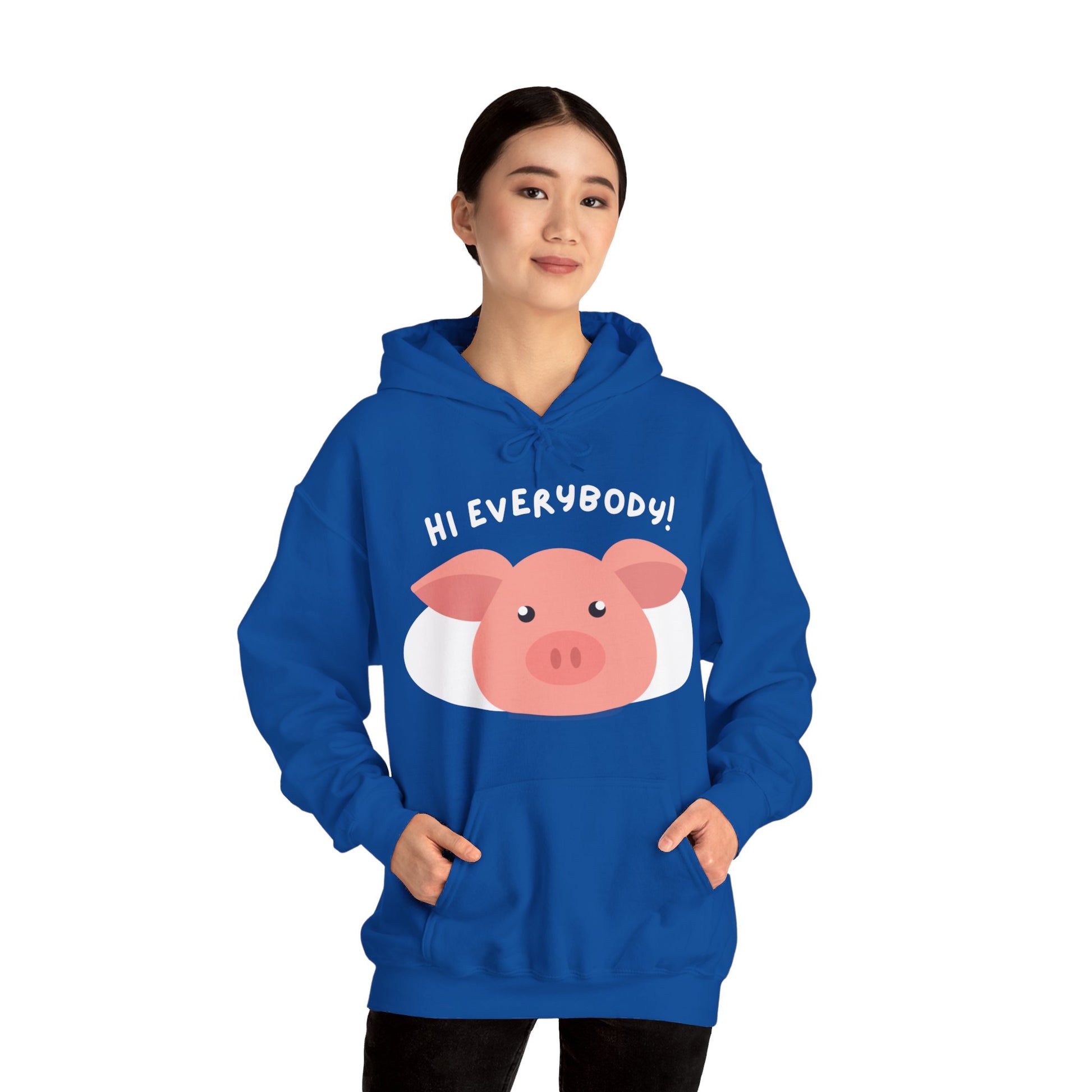 Hi Every Body Hooded Sweatshirt - DUGO