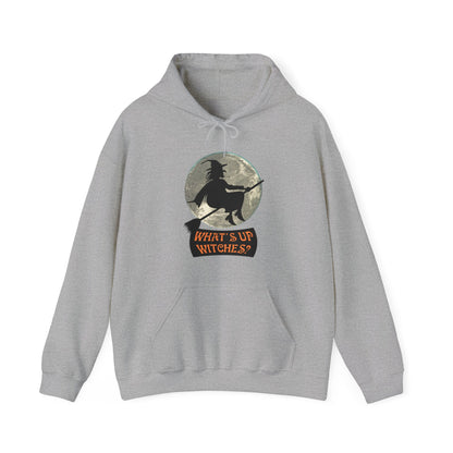 What Up Witches Hooded Sweatshirt - DUGO