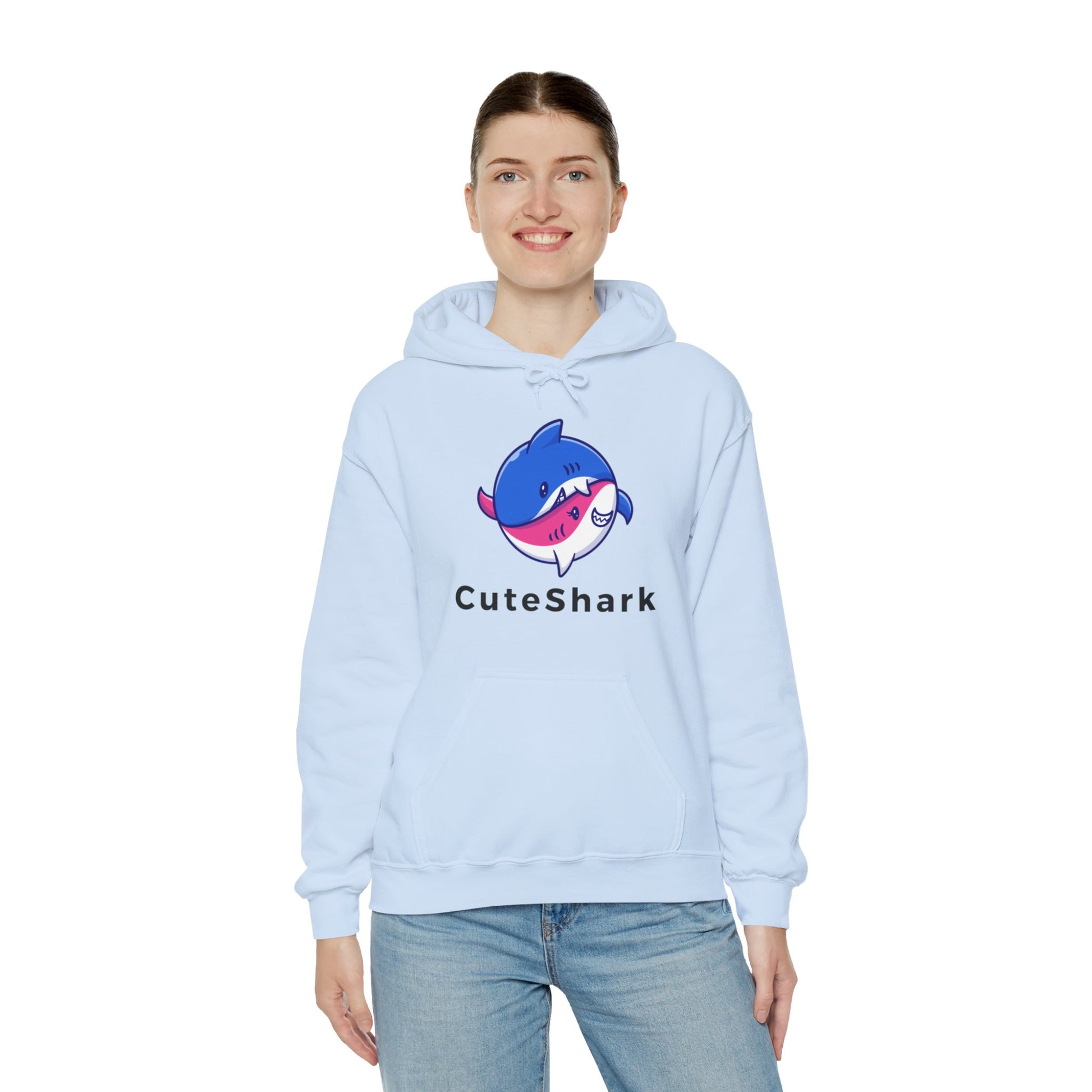 Cute Shark Hooded Sweatshirt - DUGO