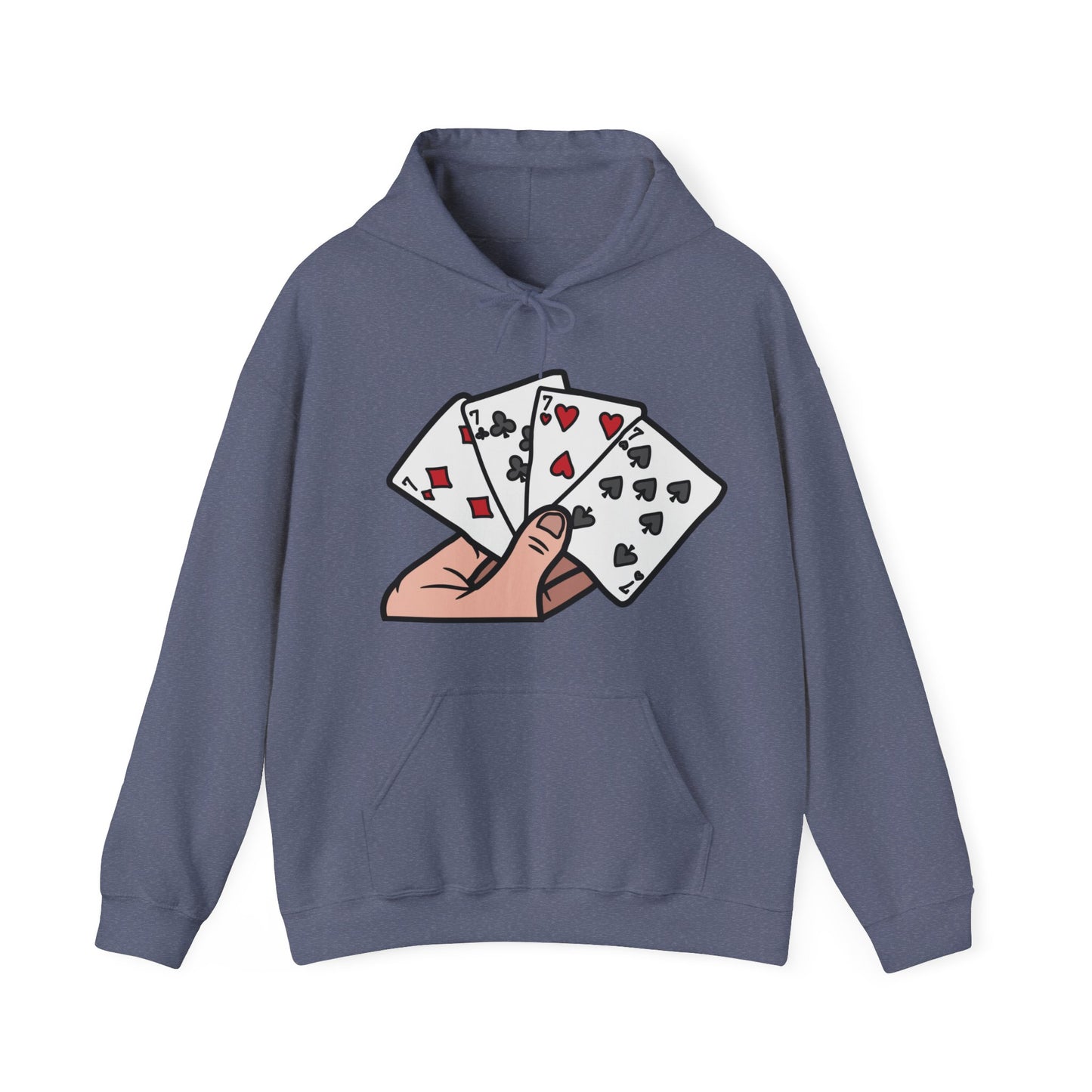 Poker Hooded Sweatshirt Fashion - DUGO