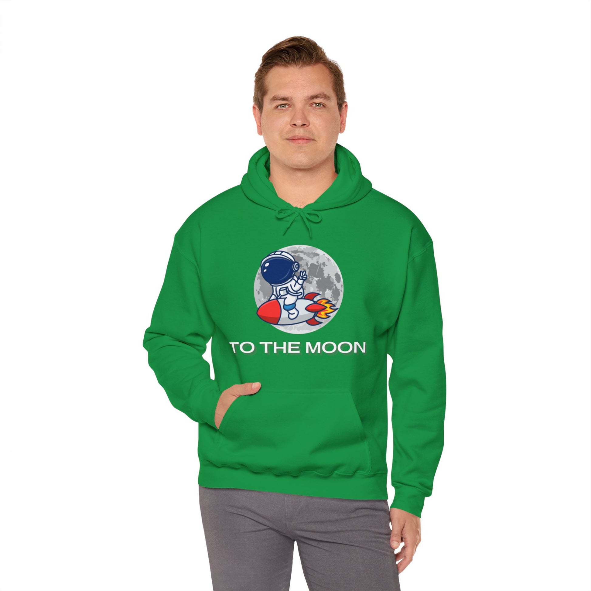 To The Moon Hooded Sweatshirt - DUGO