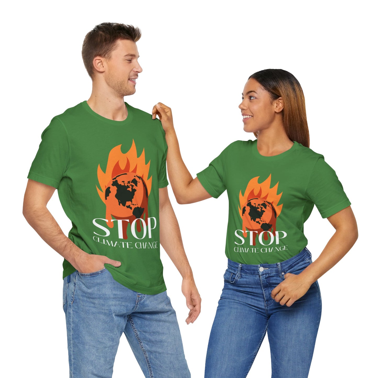 Stop Climate Change Short Sleeve Tshirt - DUGO