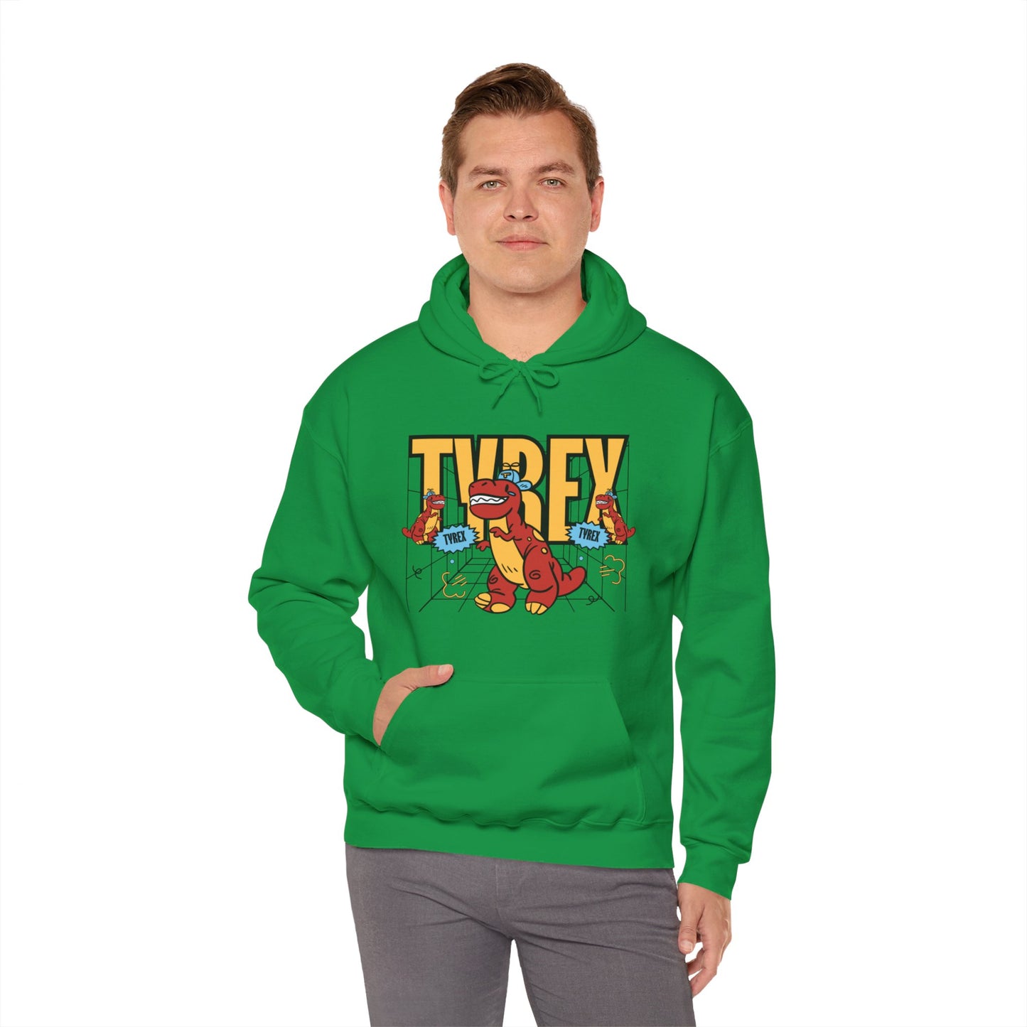 Tyrex Funny Hooded Sweatshirt - DUGO