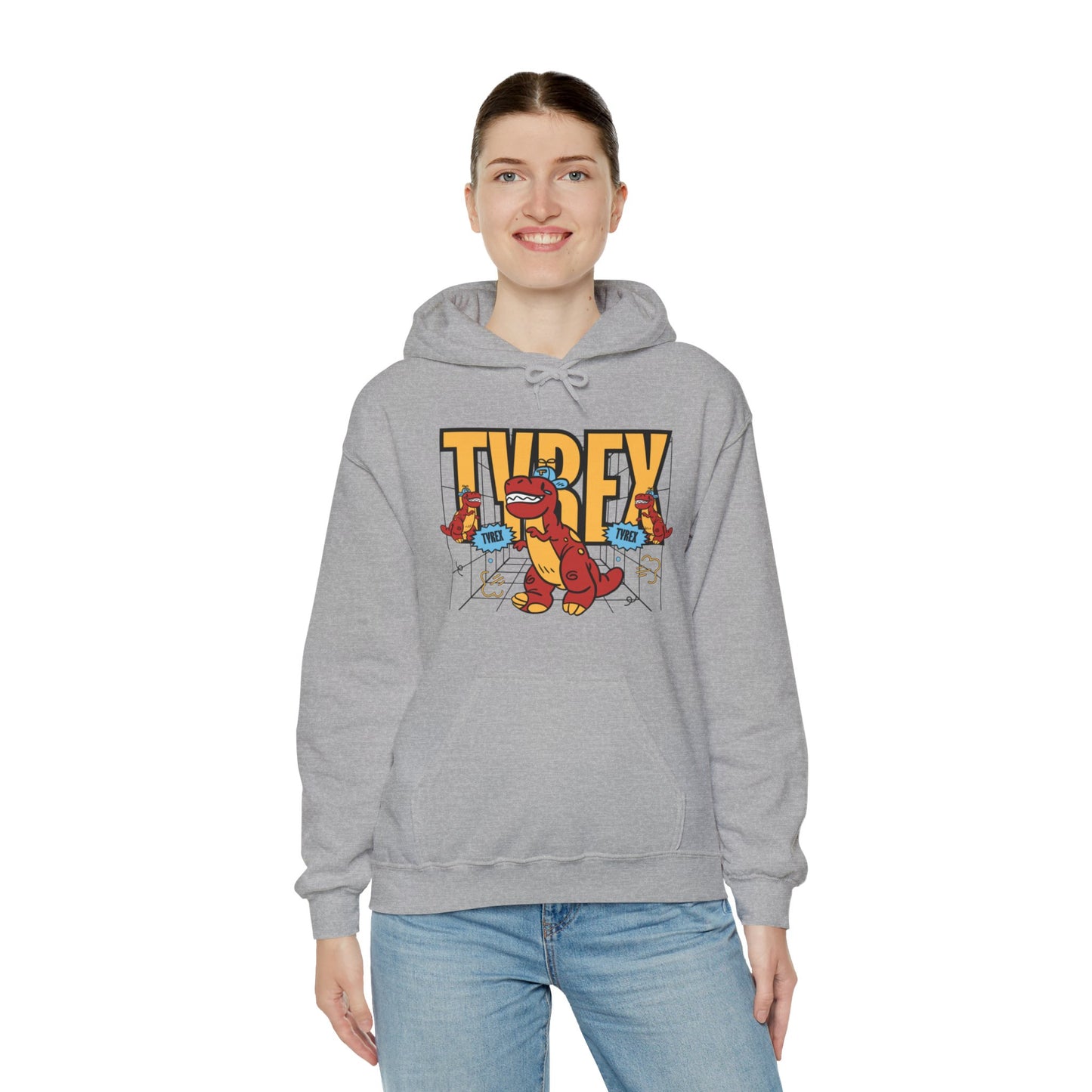 Tyrex Funny Hooded Sweatshirt - DUGO