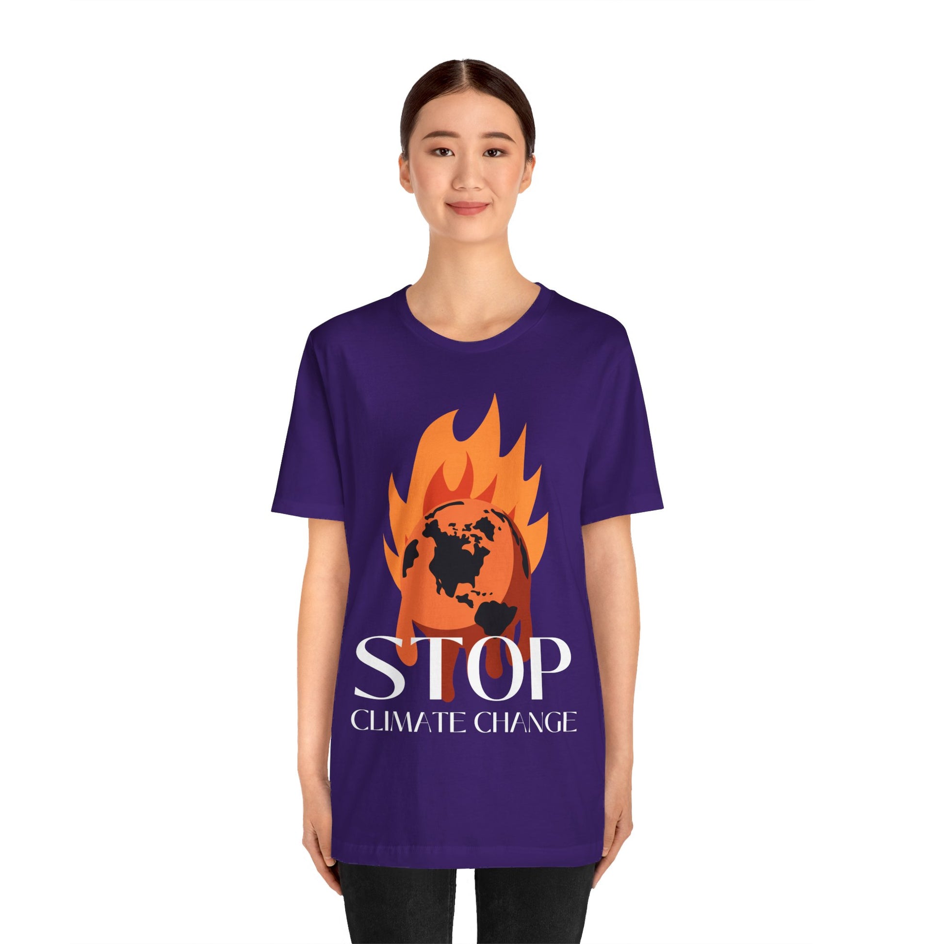 Stop Climate Change Short Sleeve Tshirt - DUGO