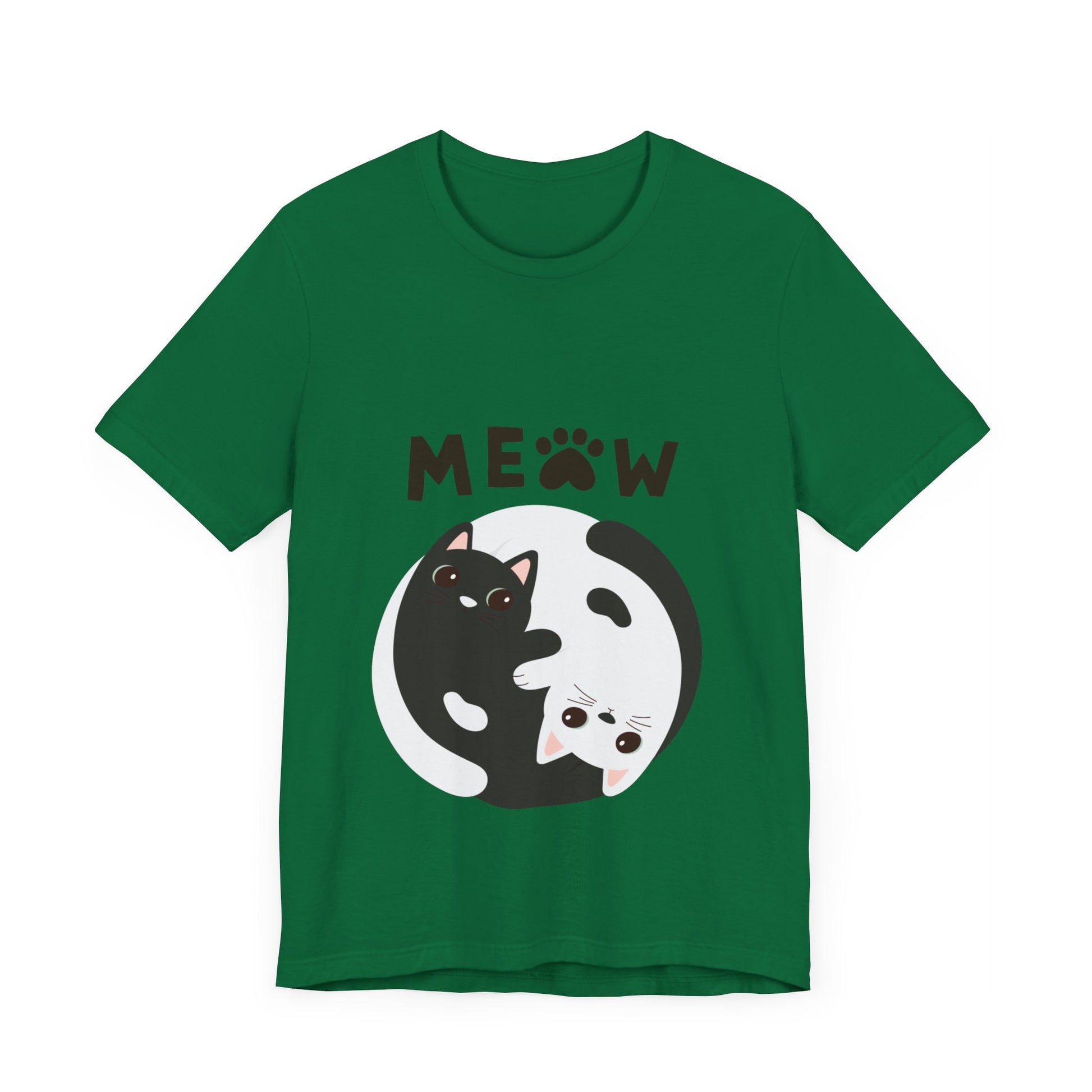 Meow Cat Short Sleeve Tshirt Fashion - DUGO