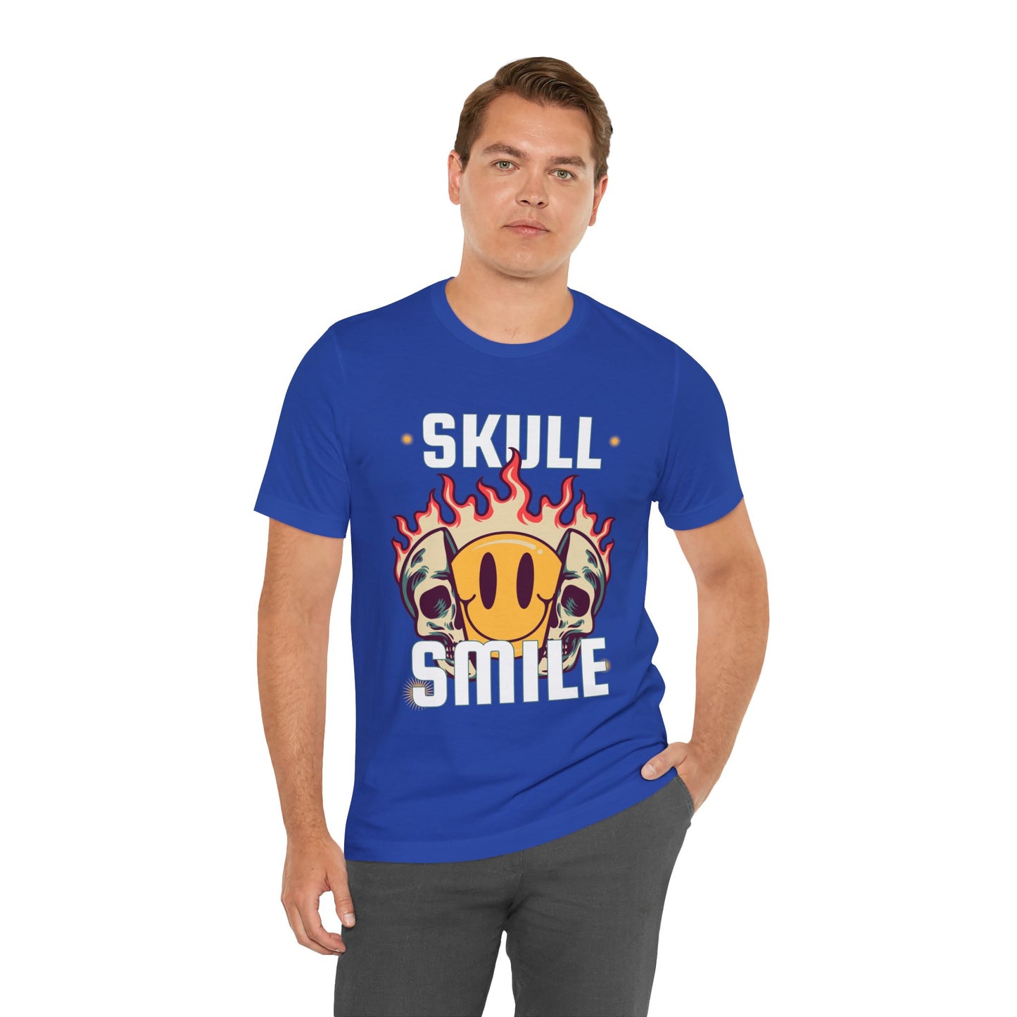 Skull Smile Short Sleeve Tshirt - DUGO