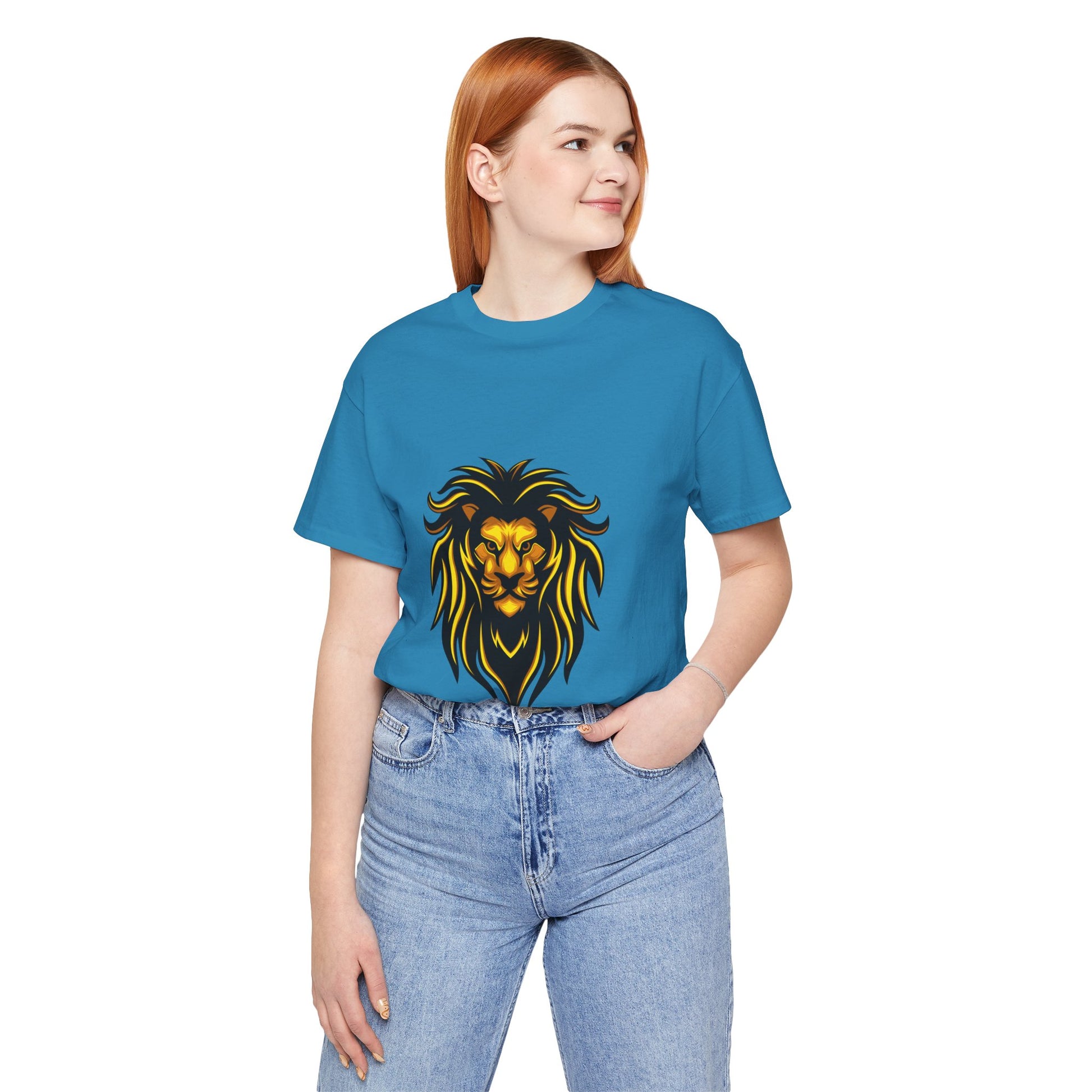 Tshirt Print Lion Fashion - DUGO