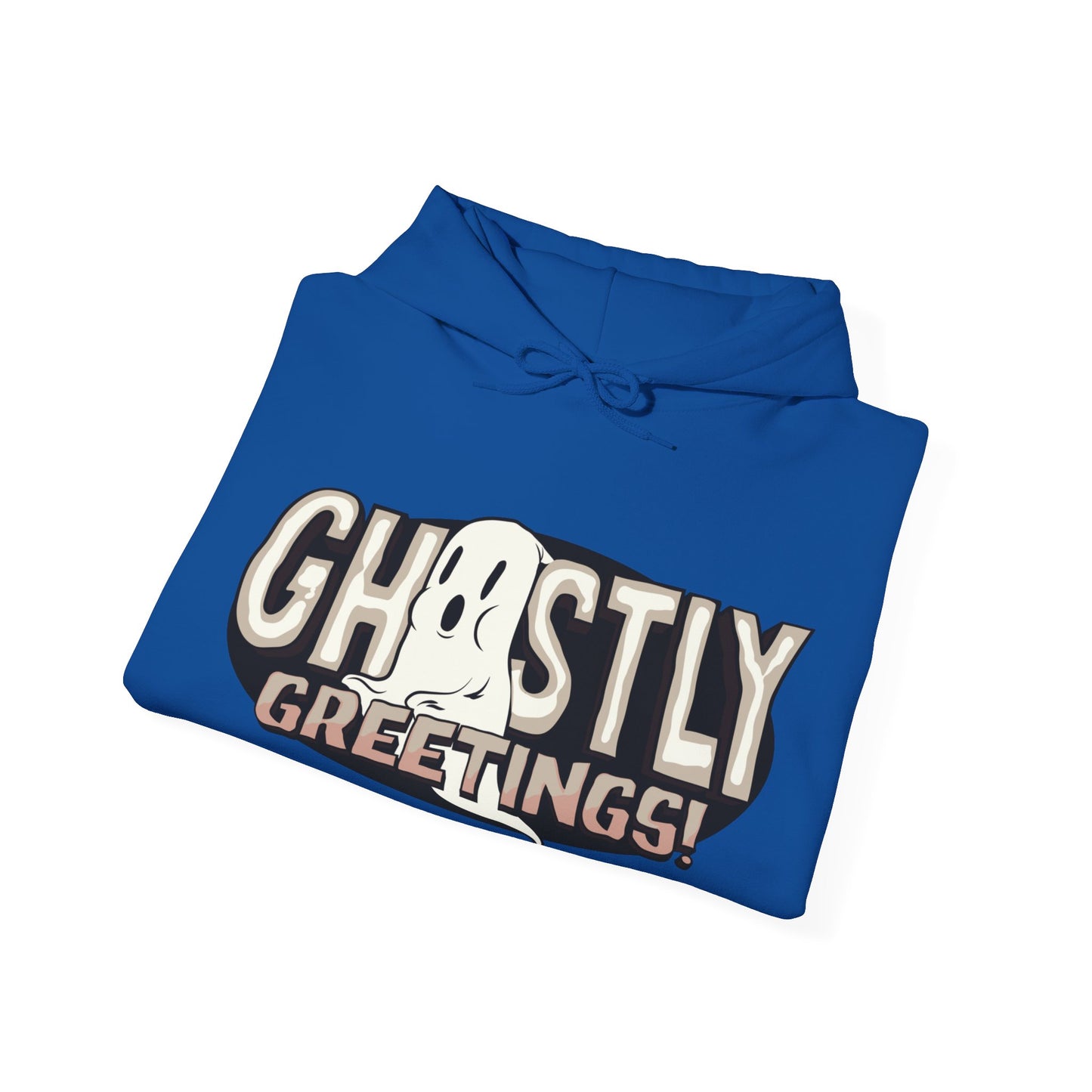 Ghostly Greetings Funny Hooded Sweatshirt - DUGO