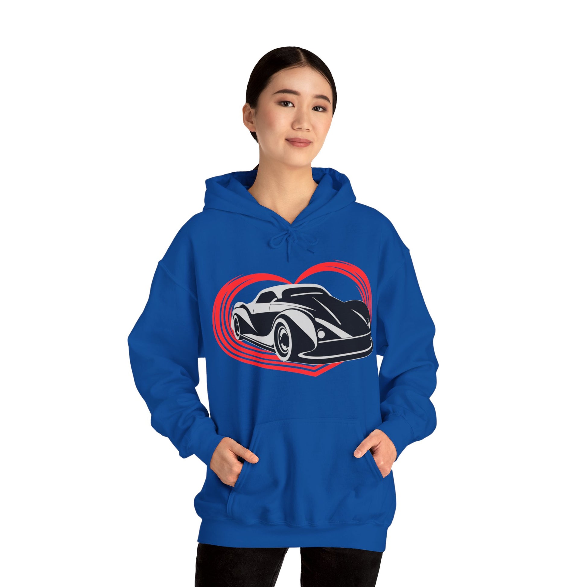 Love Car Hooded Sweatshirt - DUGO