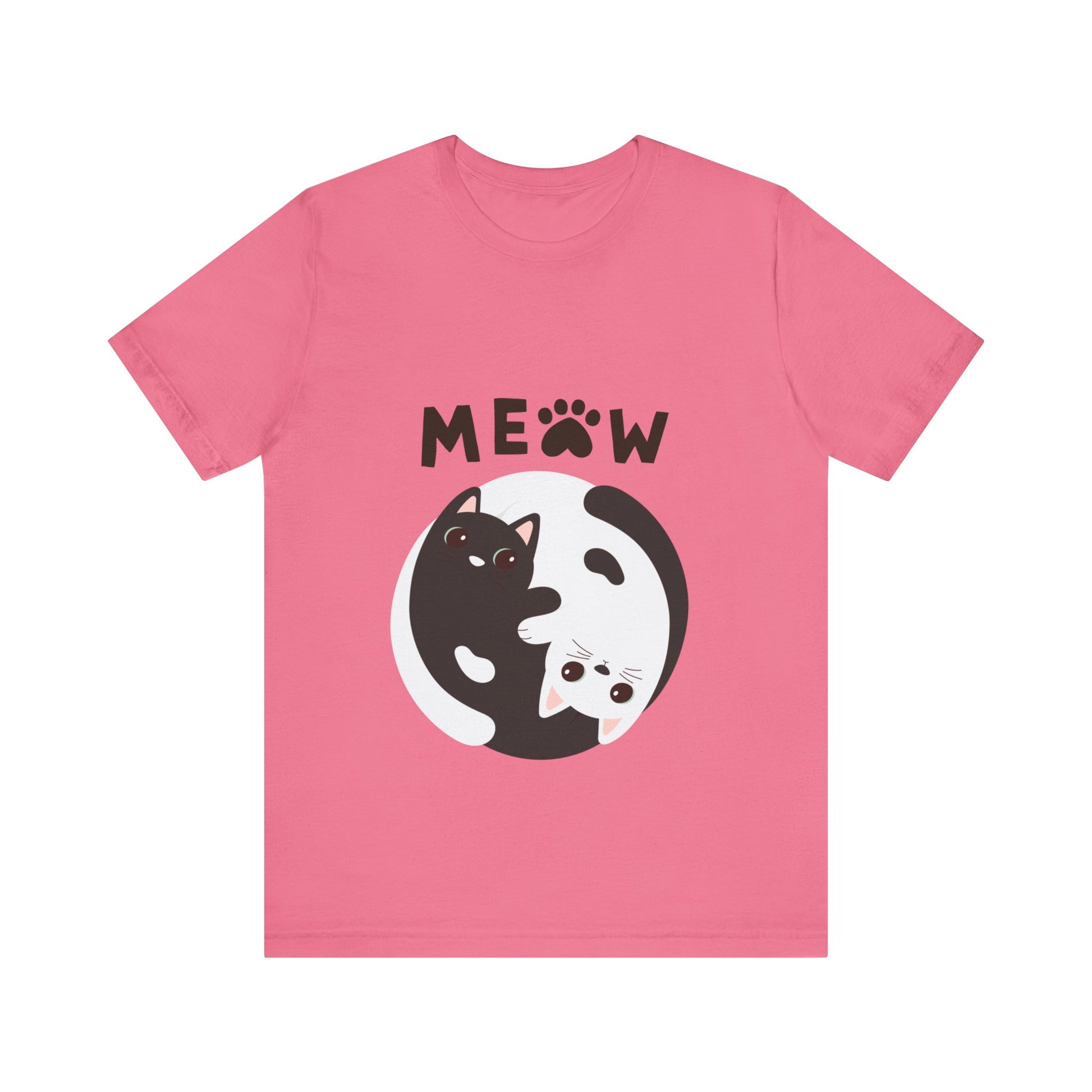 Meow Cat Short Sleeve Tshirt Fashion - DUGO