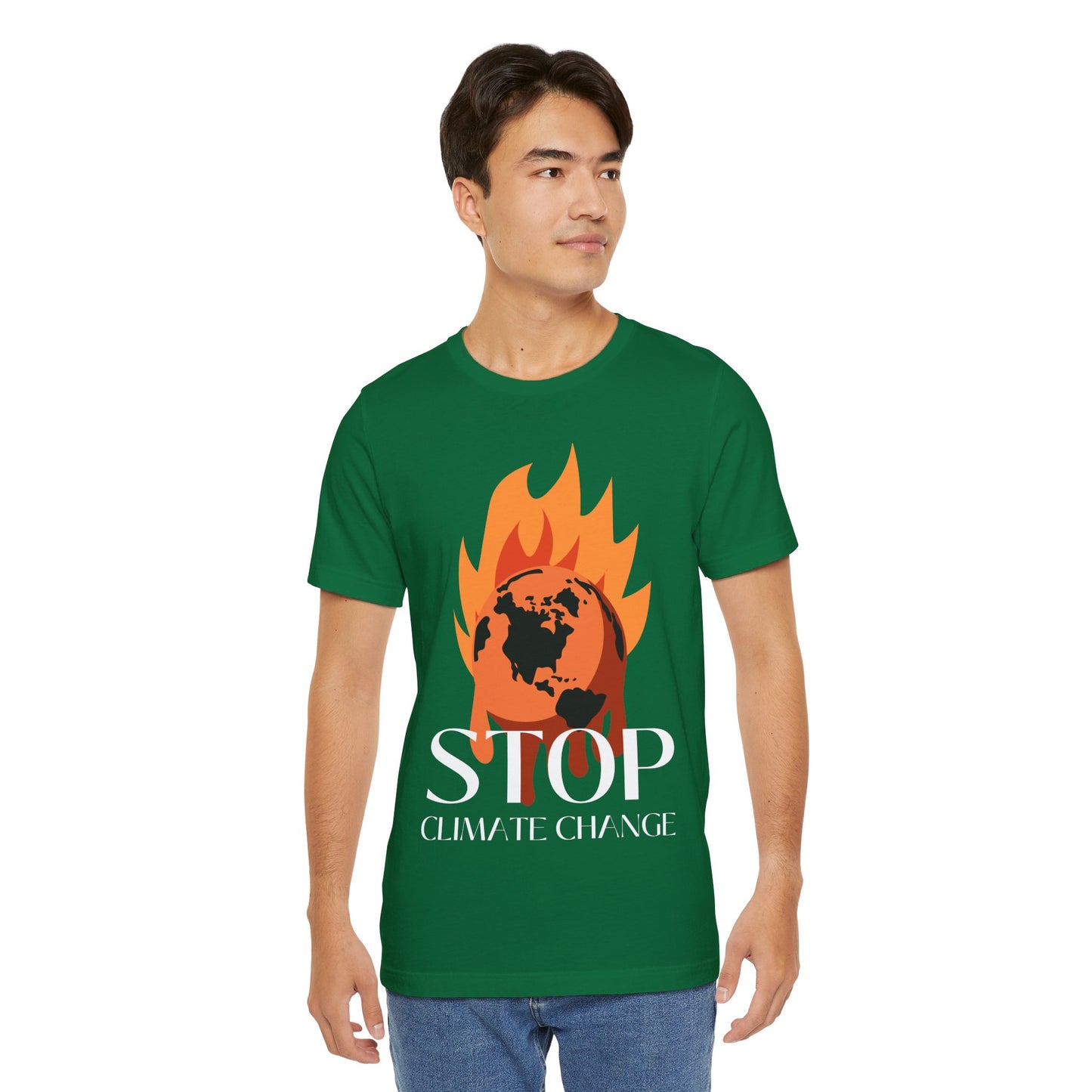 Stop Climate Change Short Sleeve Tshirt - DUGO