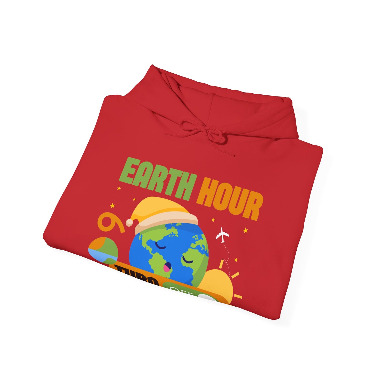 Earth Hour Hooded Sweatshirt Fashion - DUGO