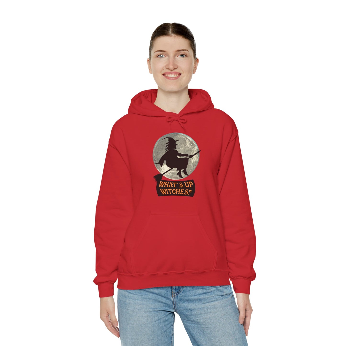 What Up Witches Hooded Sweatshirt - DUGO