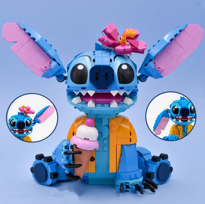 Blue Monster Building Blocks With Ice Cream - DUGO