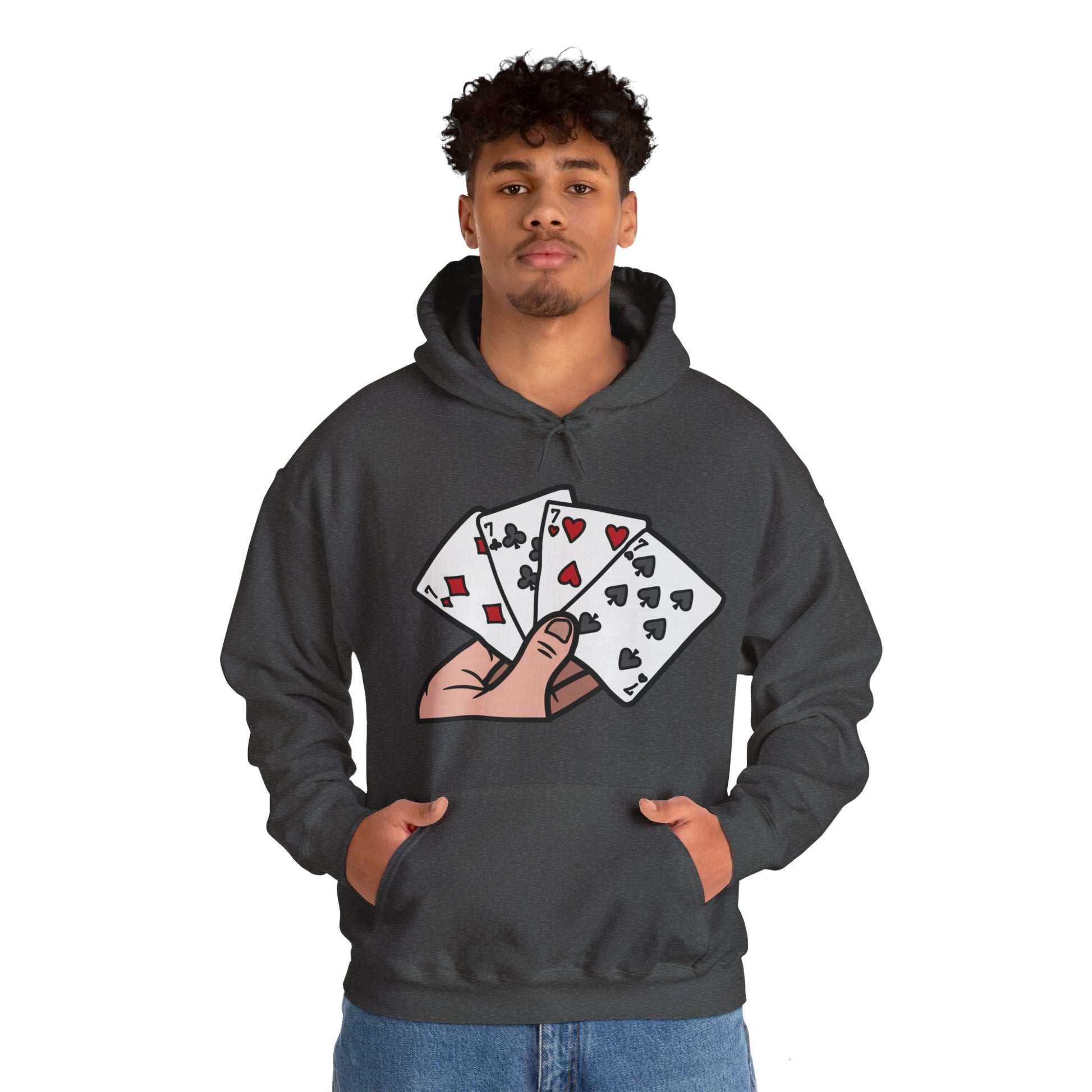 Poker Hooded Sweatshirt Fashion - DUGO