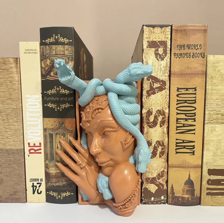 Fantasy Bookshelf Decoration Medusa Book - DUGO