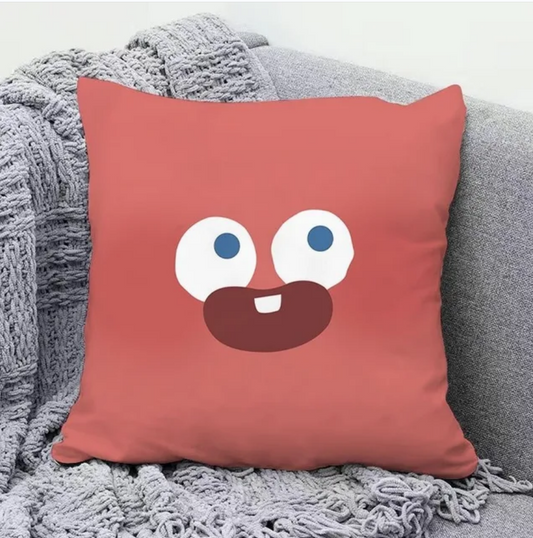 Cartoon Funny Expression Pillowcase Dormitory Decoration Office Living Room Sofa