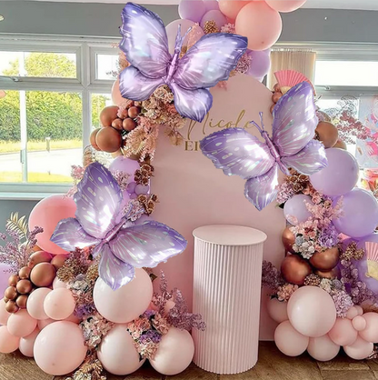 Purple Butterfly Balloons Garland Arch Set Decoration