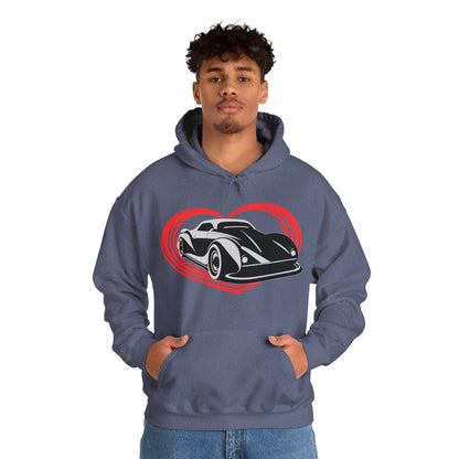 Love Car Hooded Sweatshirt - DUGO