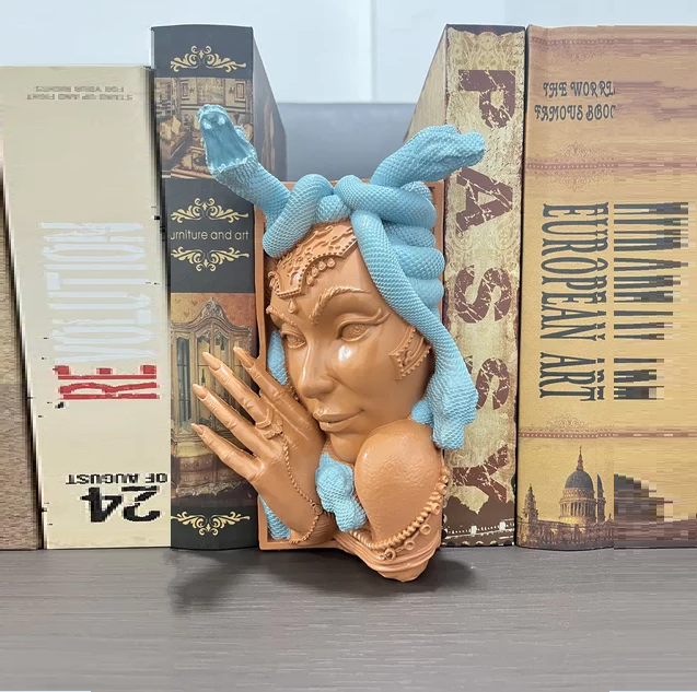 Fantasy Bookshelf Decoration Medusa Book - DUGO