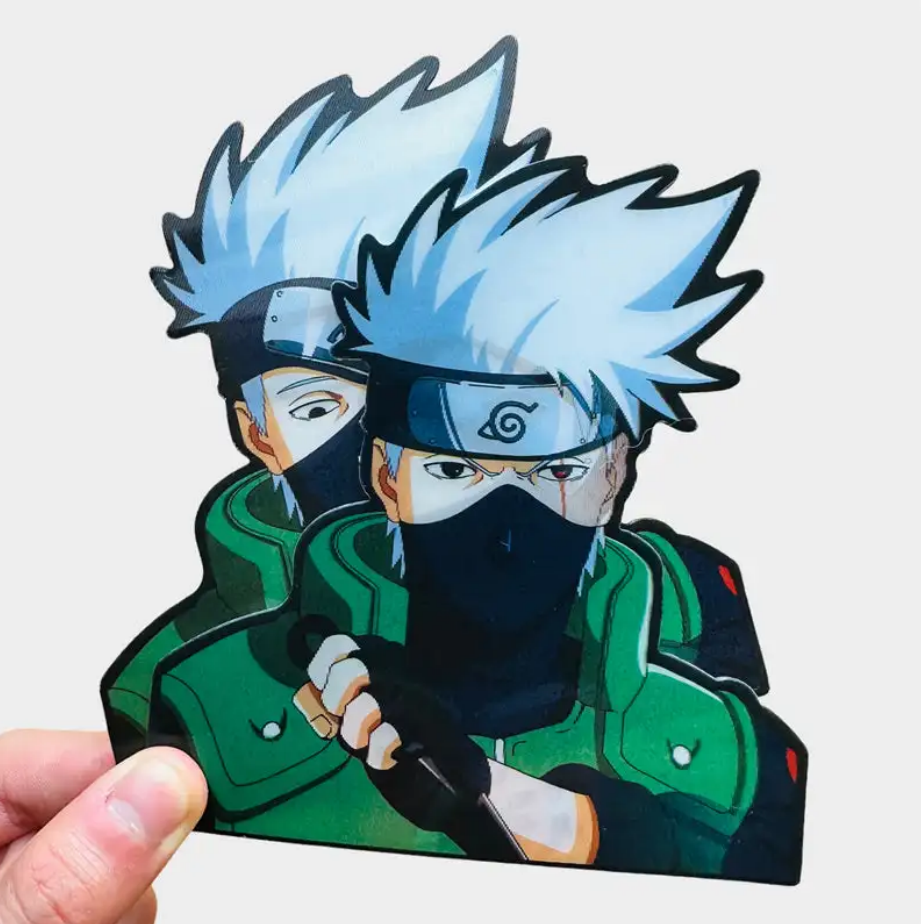 Naruto Hatake Kakashi Anime Figure Motion Stickers Car Sticker