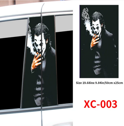 Car Joker Stickers Auto Bpillar Vinyl Decals Waterproof Car Cartoon Cover Scratches Decor