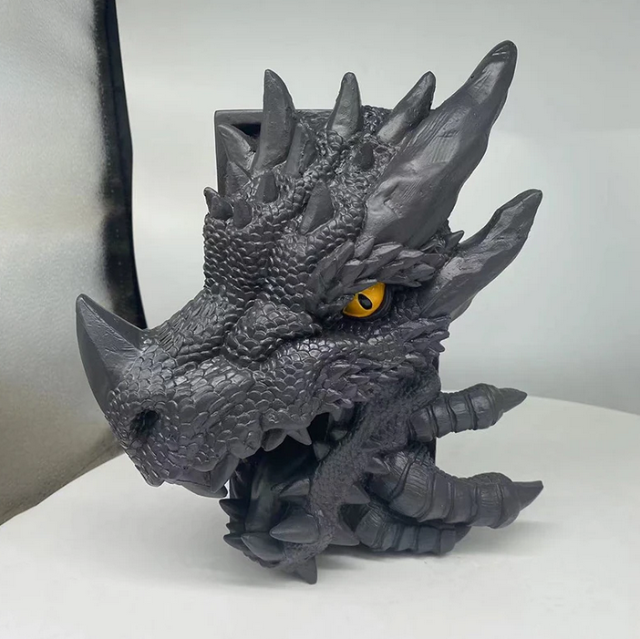 Dragon Statue Bookend Resin Book Support Decorative