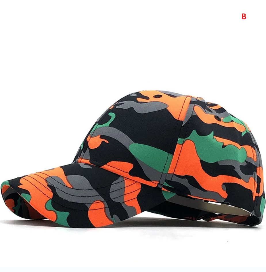 Camouflage Adjustable Sun Protection Baseball Cap Unisex