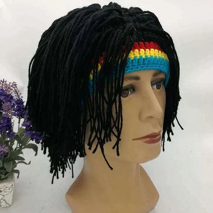 Rasta Wig Beanie MenCaps Hip Hop Cap Handmade