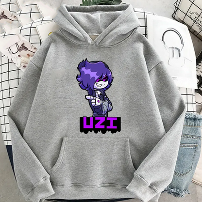 Murder Drones Uzi Hoodie Casual Round Neck Fashion