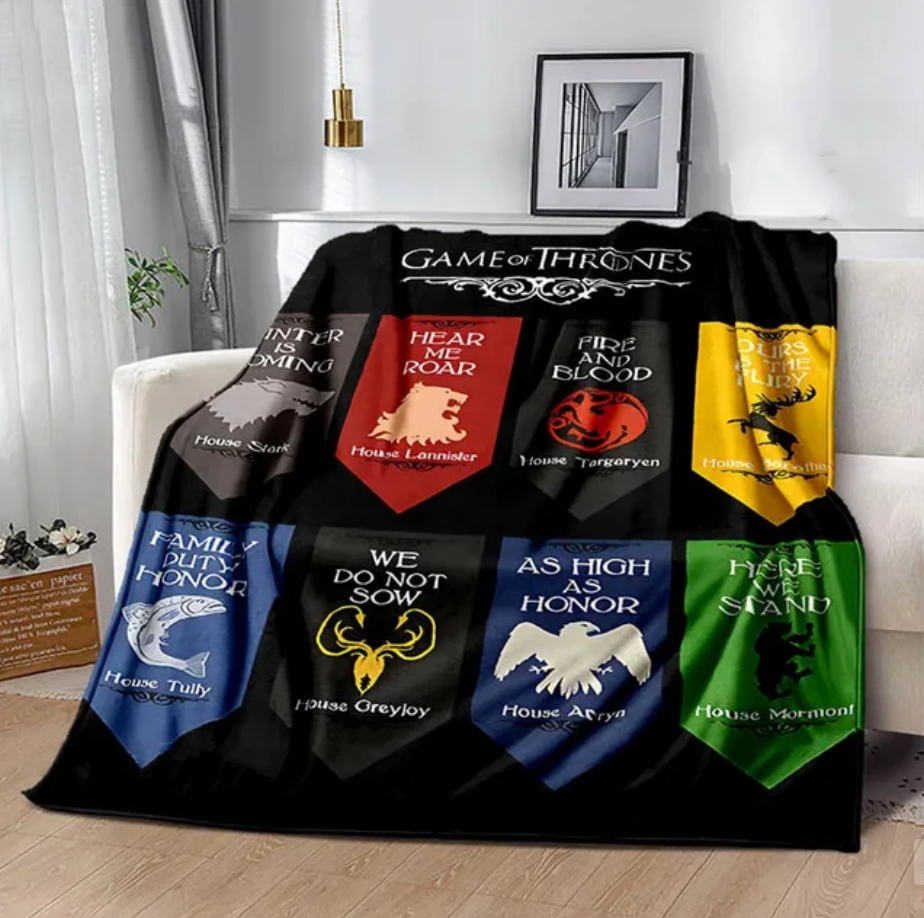 Movie House Of The Dragon Print Blankets Warm