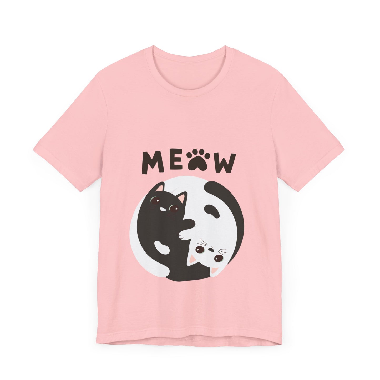 Meow Cat Short Sleeve Tshirt Fashion - DUGO