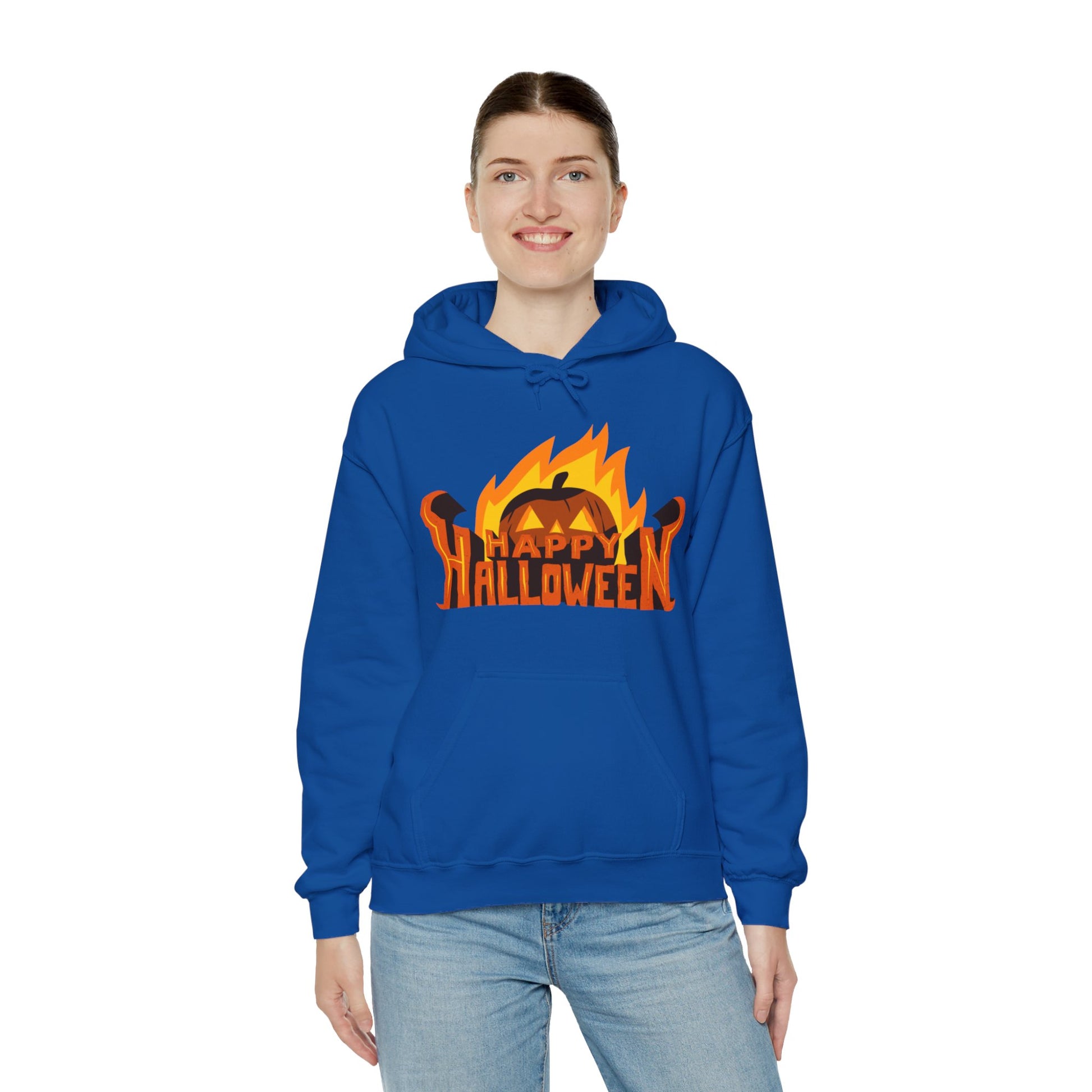 Happy Halloween Hooded Sweatshirt - DUGO