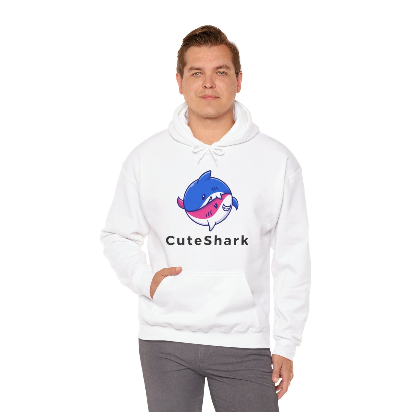 Cute Shark Hooded Sweatshirt - DUGO